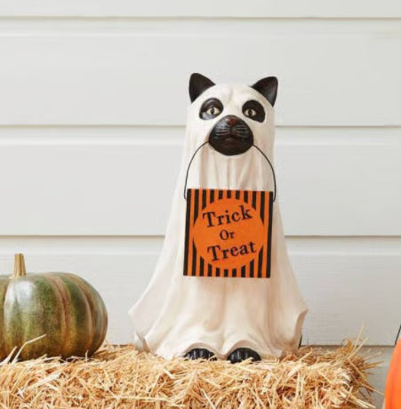 🎃🔥Ghost Dog & Cat Candy Bowl